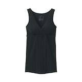 婦人　コットン混パターンメッシュ授乳に便利なブラタンクトップ