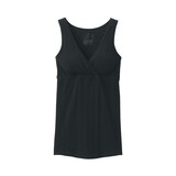 婦人　コットン混パターンメッシュ授乳に便利なブラタンクトップ