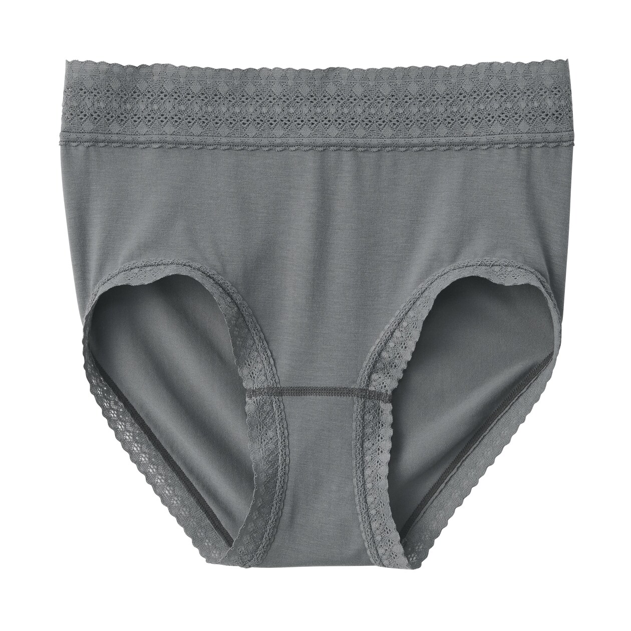 婦人　なめらかレース付きハイライズショーツ