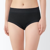 婦人　なめらかレース付きハイライズショーツ