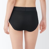 婦人　なめらかレース付きハイライズショーツ