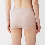 婦人　なめらかレース付きハイライズショーツ