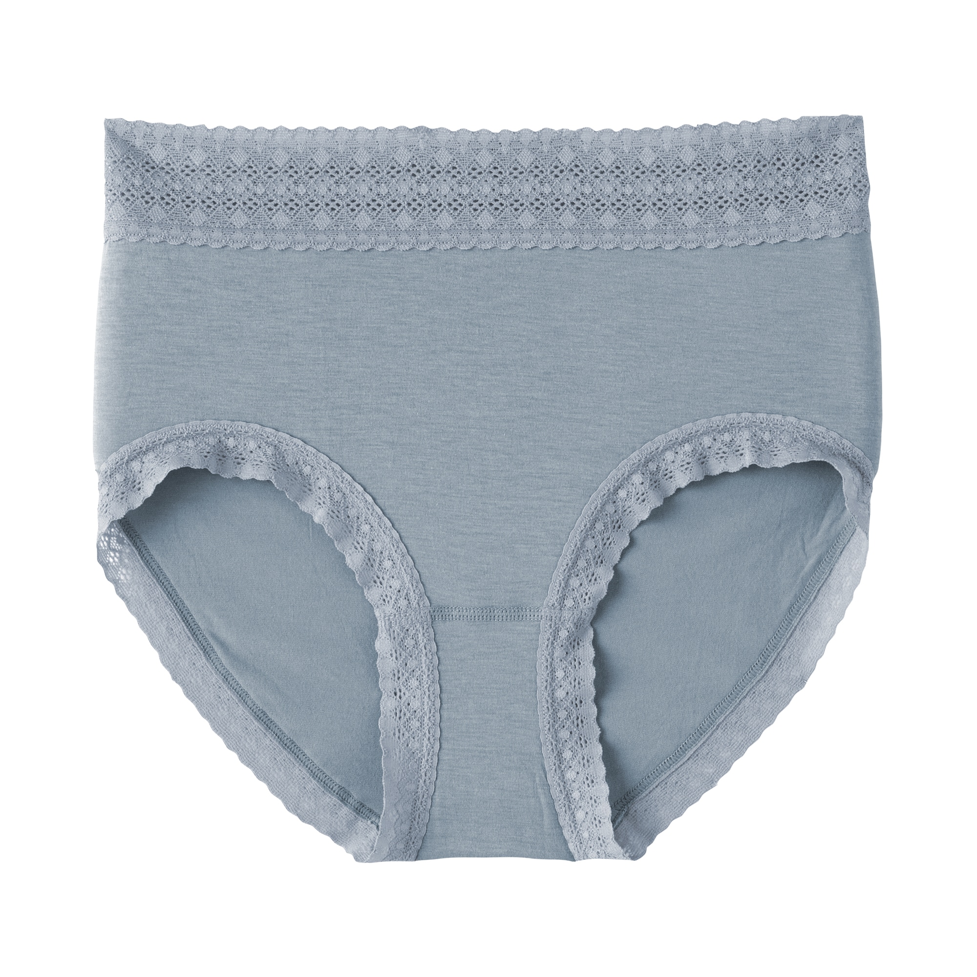 婦人　なめらかレース付きハイライズショーツ
