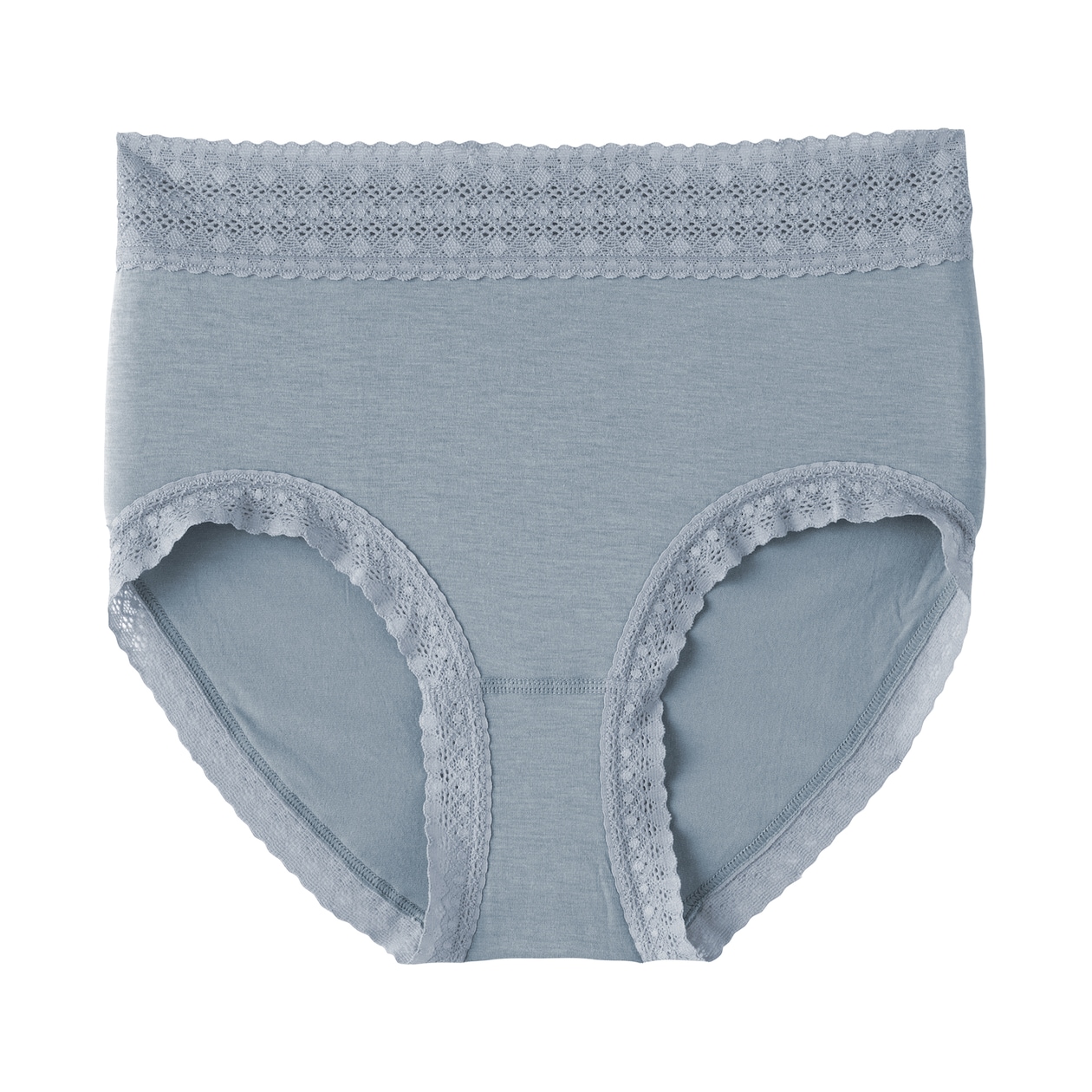 婦人　なめらかレース付きハイライズショーツ