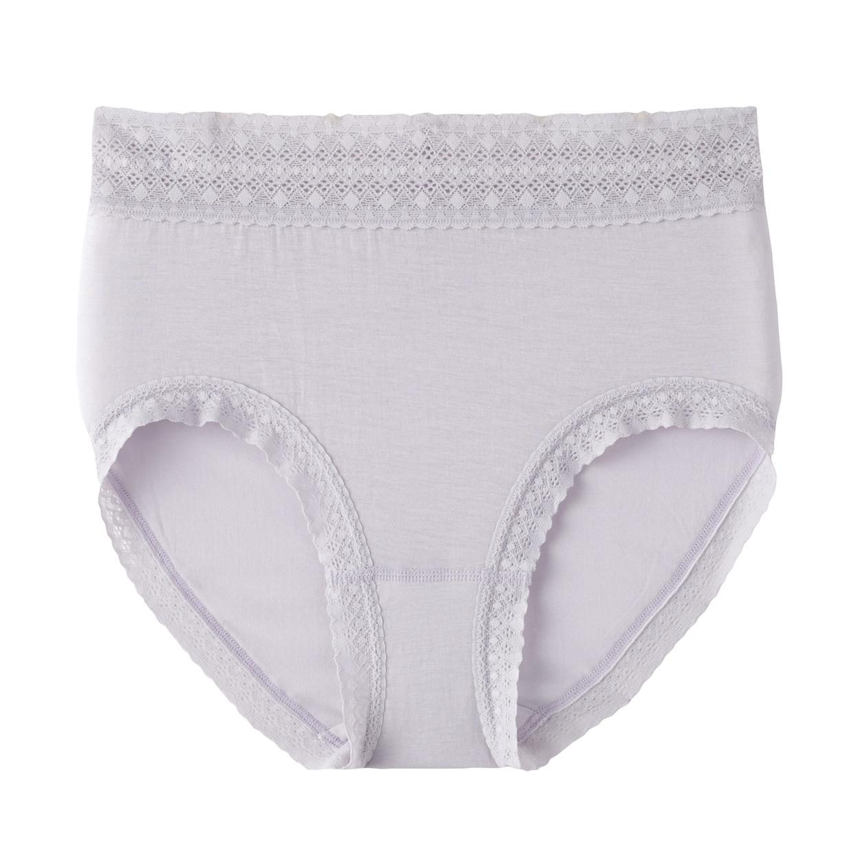 婦人　なめらかレース付きハイライズショーツ