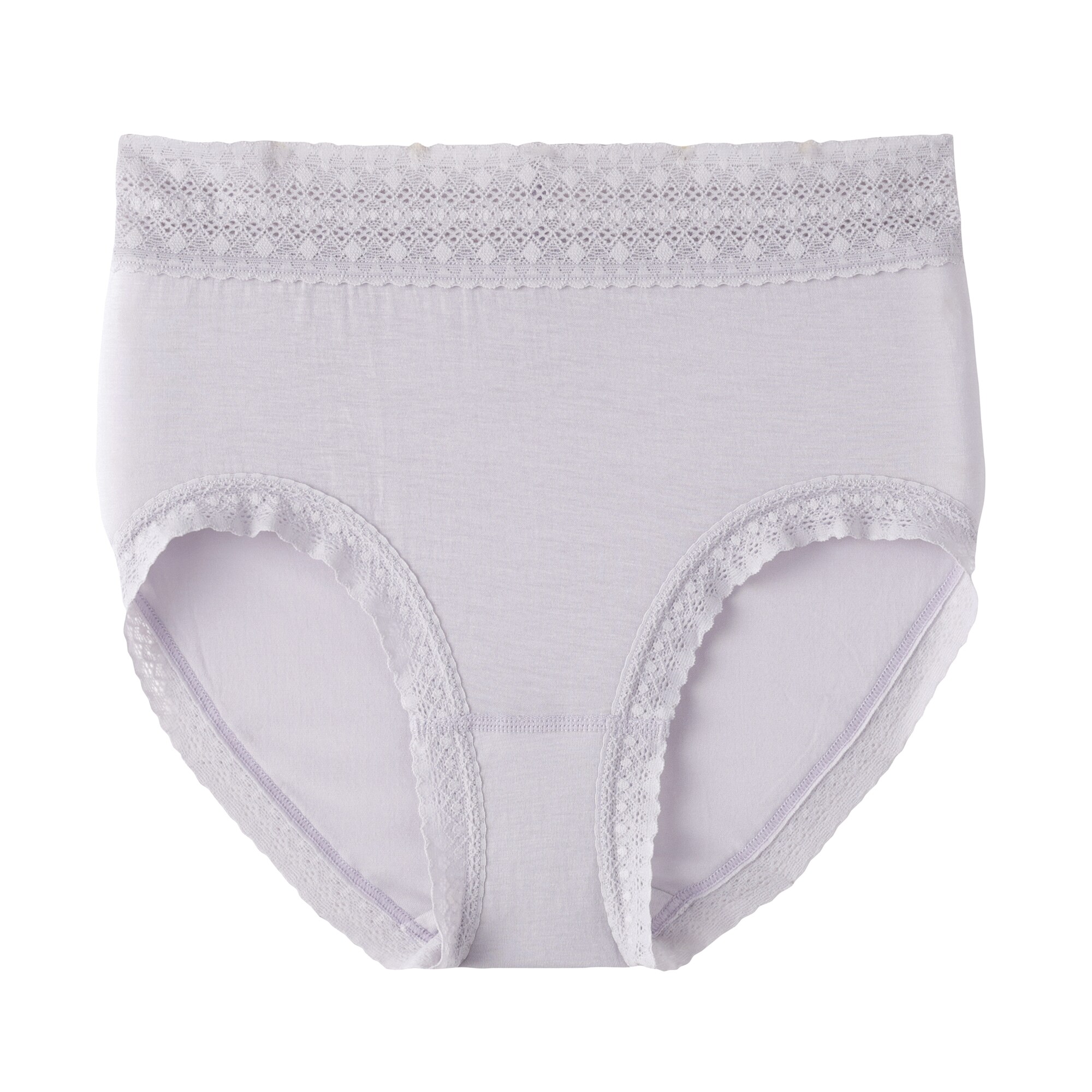 婦人　なめらかレース付きハイライズショーツ