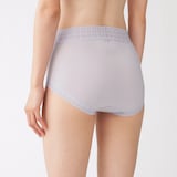 婦人　なめらかレース付きハイライズショーツ