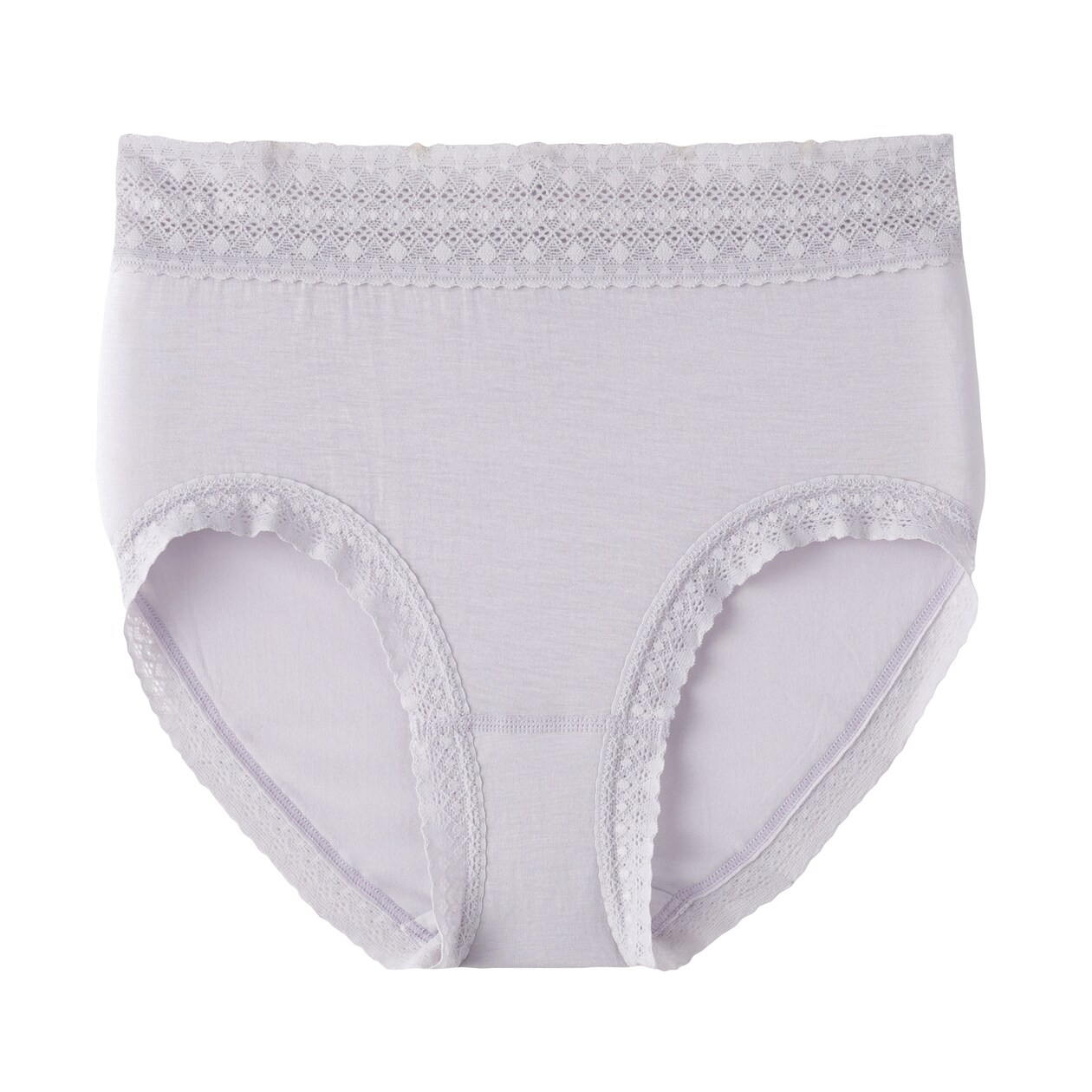 婦人　なめらかレース付きハイライズショーツ