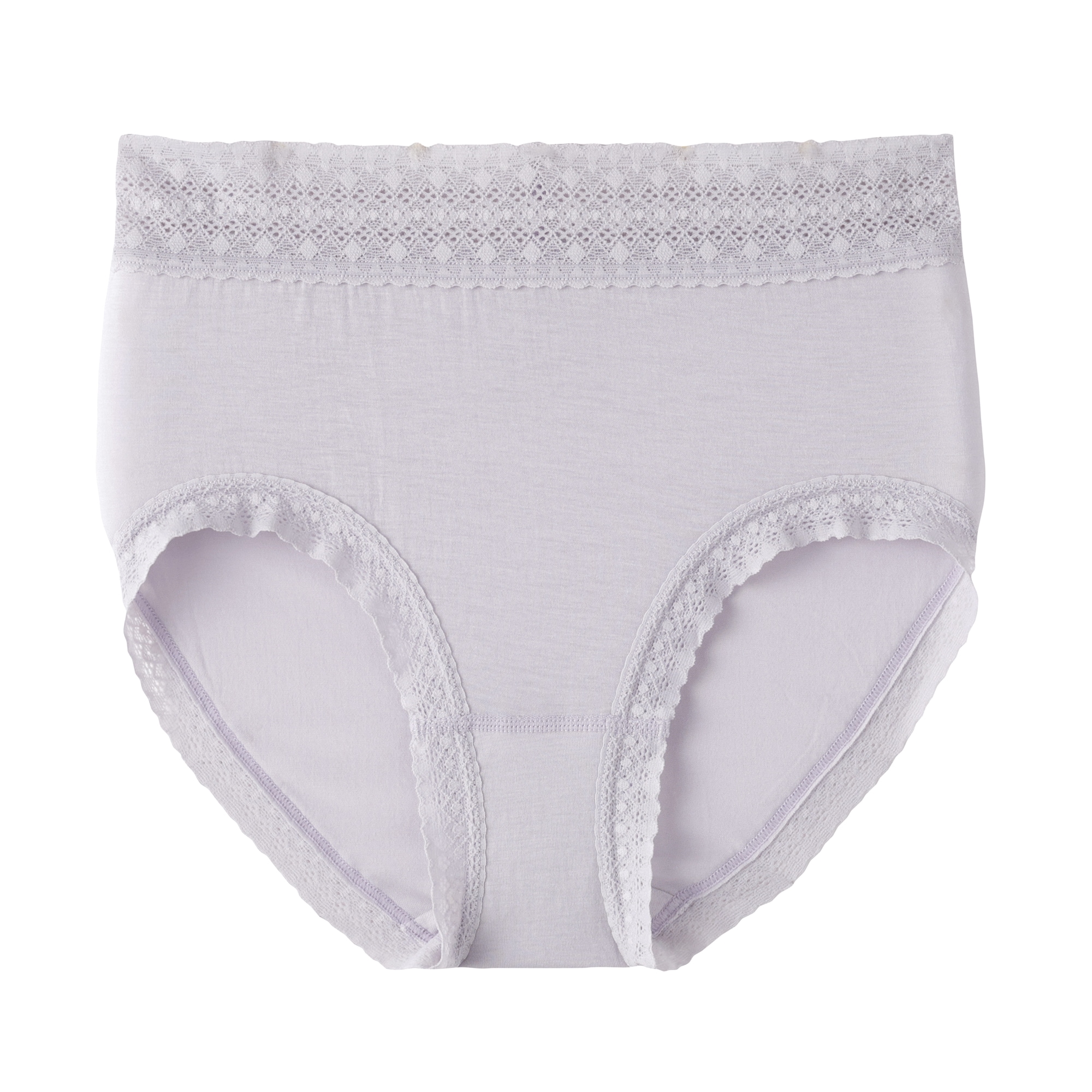婦人　なめらかレース付きハイライズショーツ