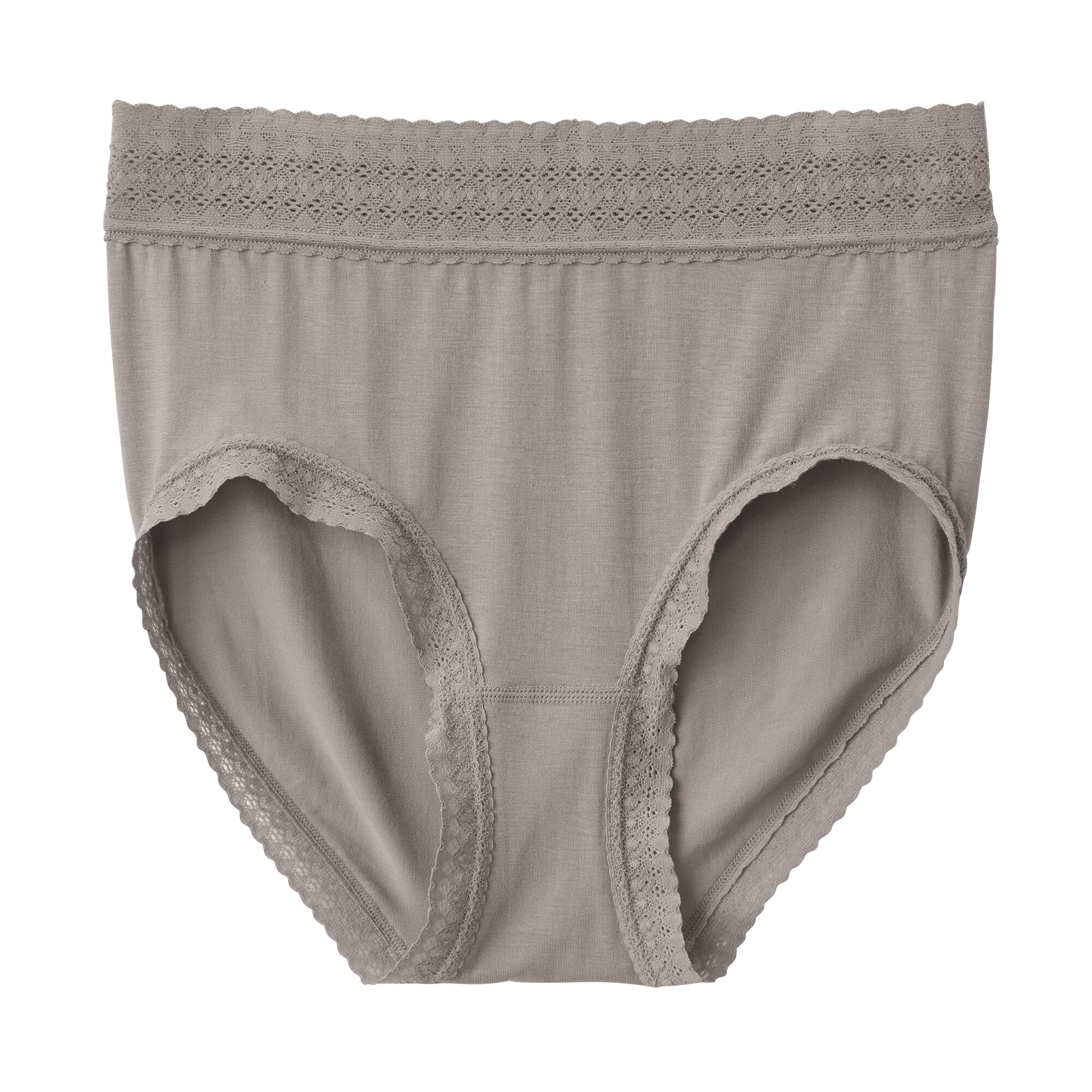 婦人　なめらかレース付きハイライズショーツ