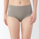 婦人　なめらかレース付きハイライズショーツ