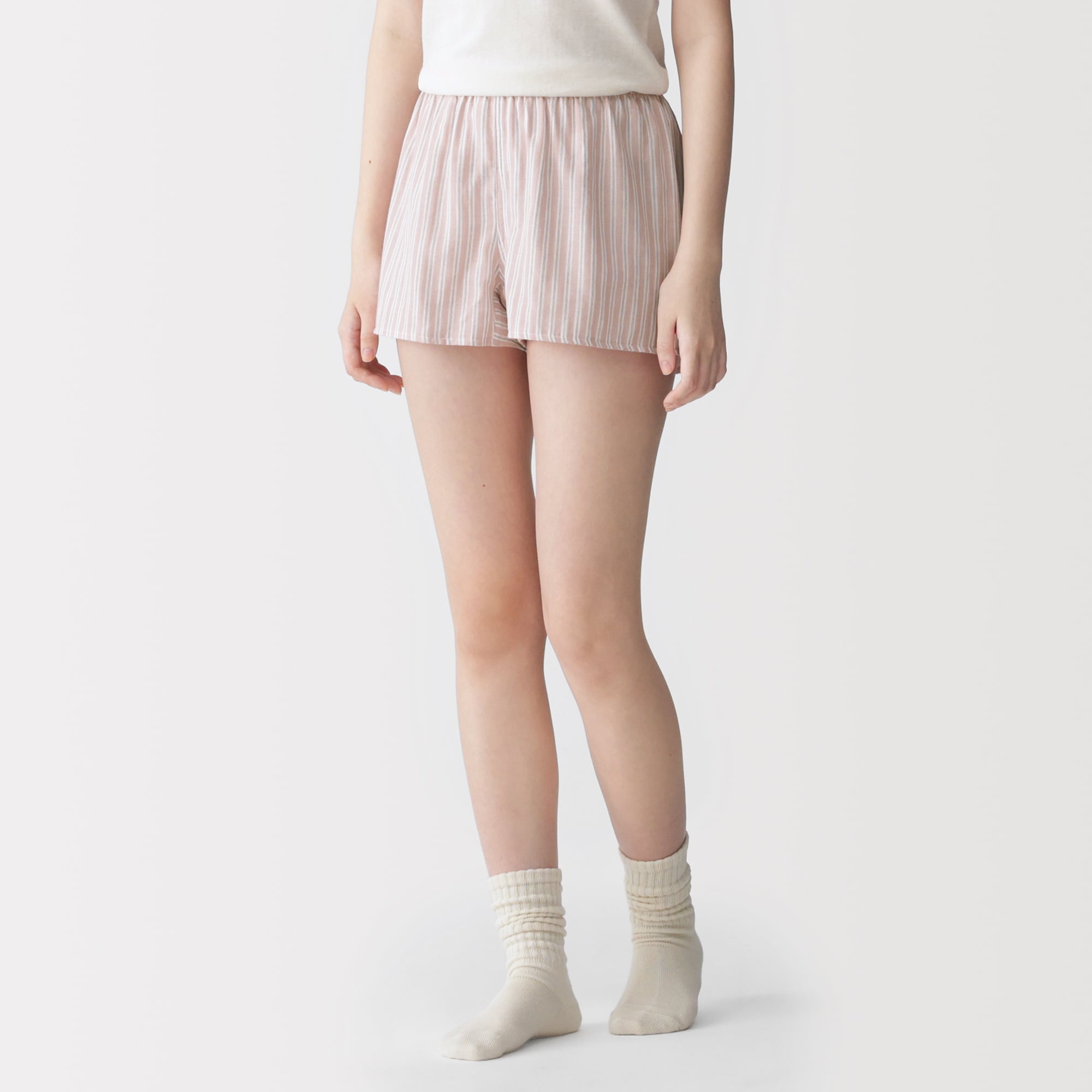 婦人　脇に縫い目のない　二重ガーゼ　婦人トランクス