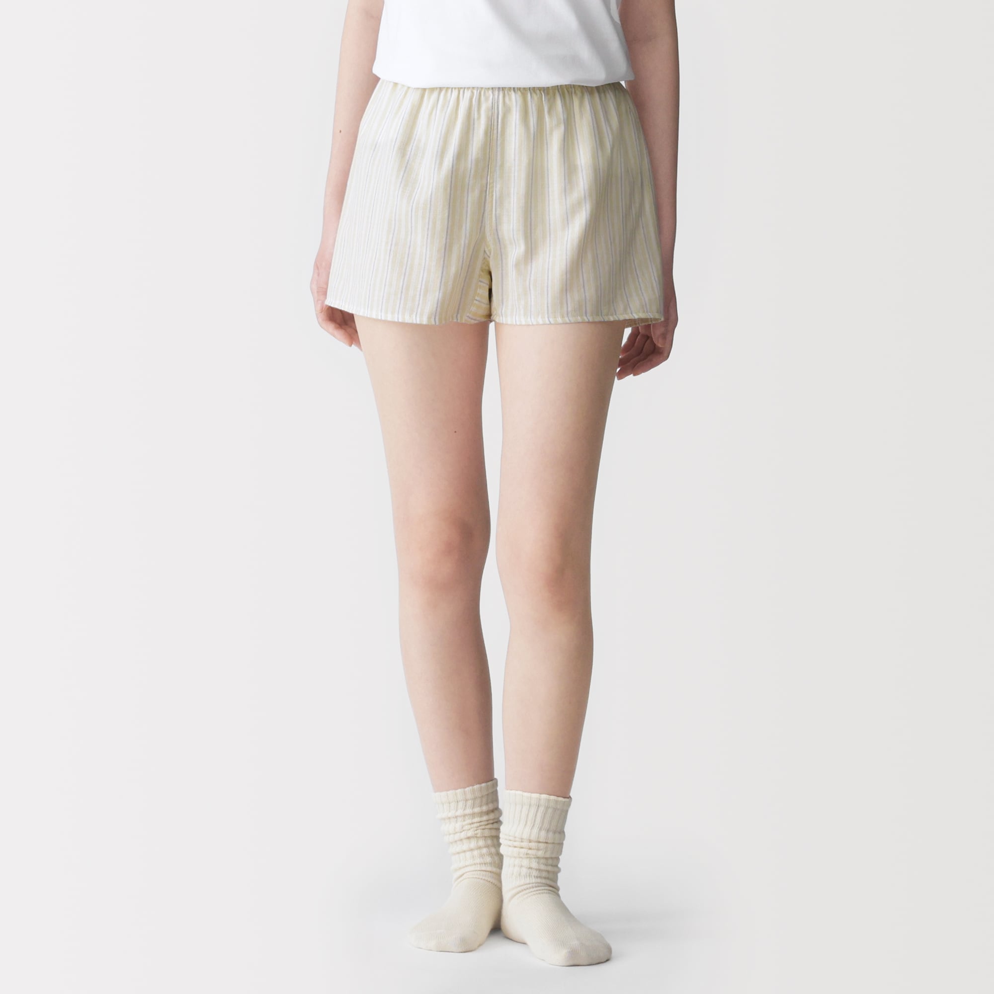 婦人　脇に縫い目のない　二重ガーゼ　婦人トランクス