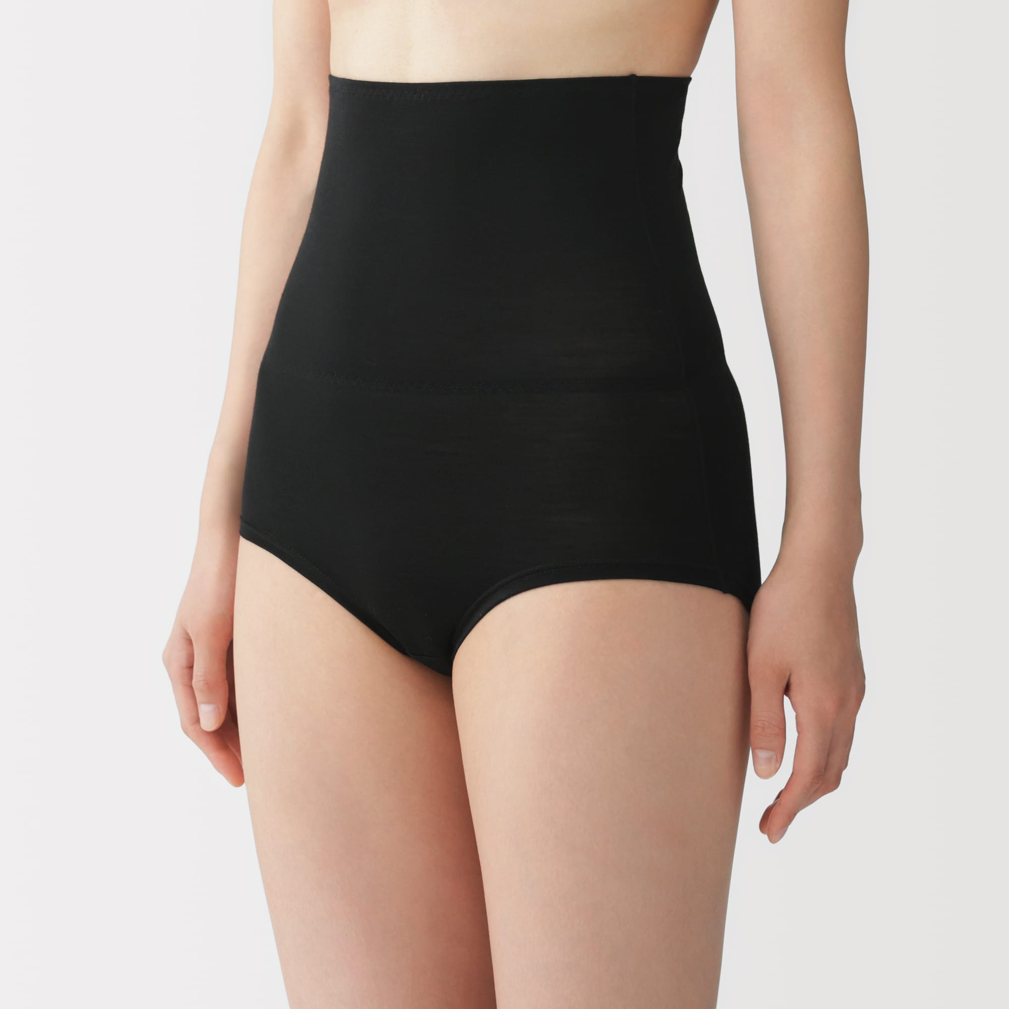 婦人　なめらかウール混　はらまき付きショーツ