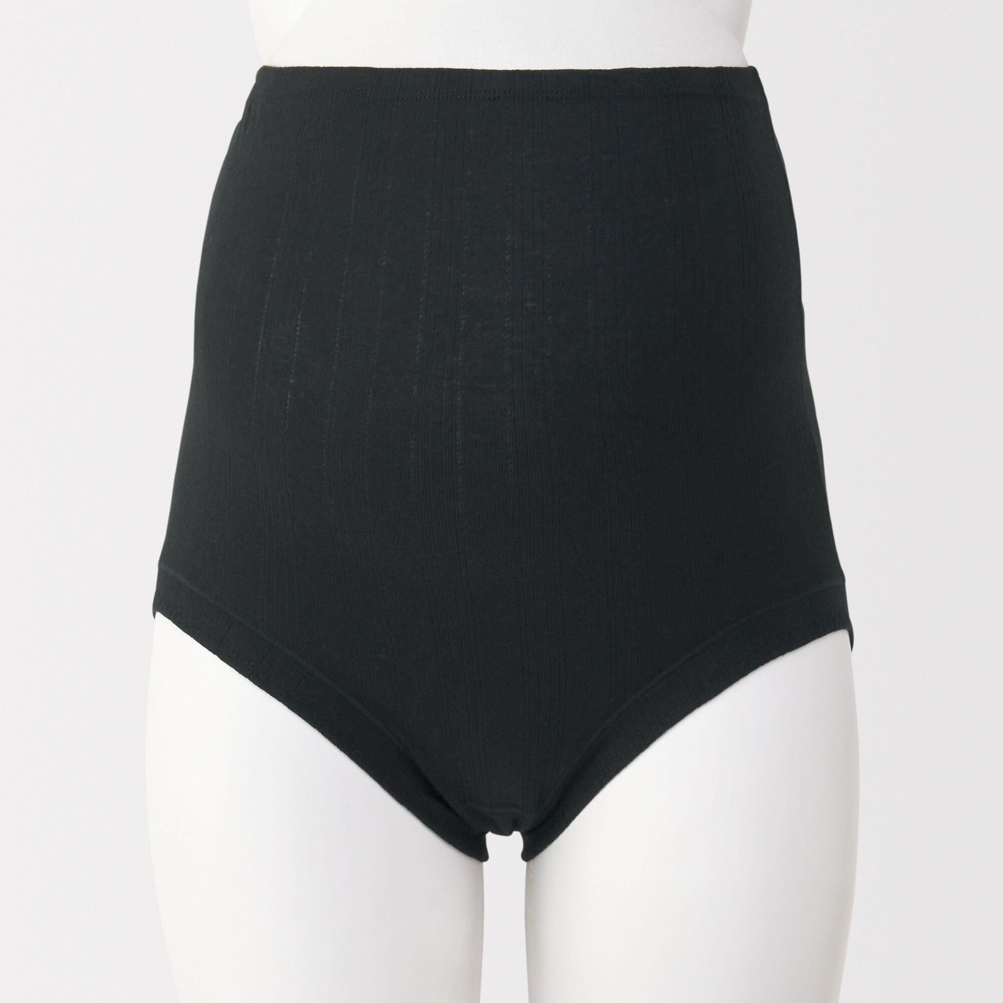 婦人　コットン混パターンメッシュショーツロングタイプ