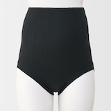 婦人　コットン混パターンメッシュショーツロングタイプ