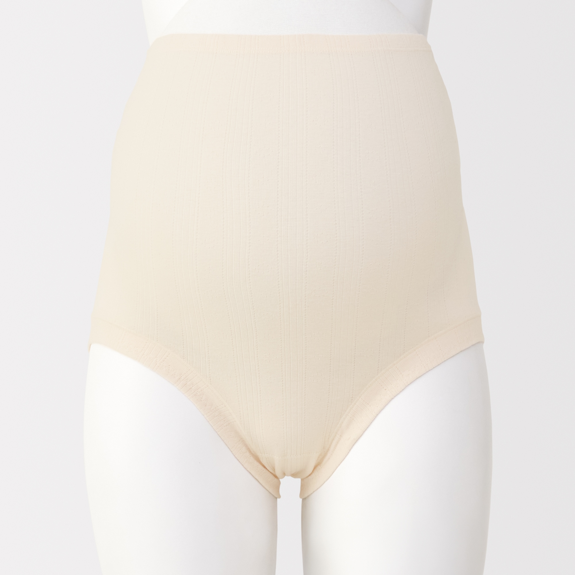 婦人　コットン混パターンメッシュショーツロングタイプ