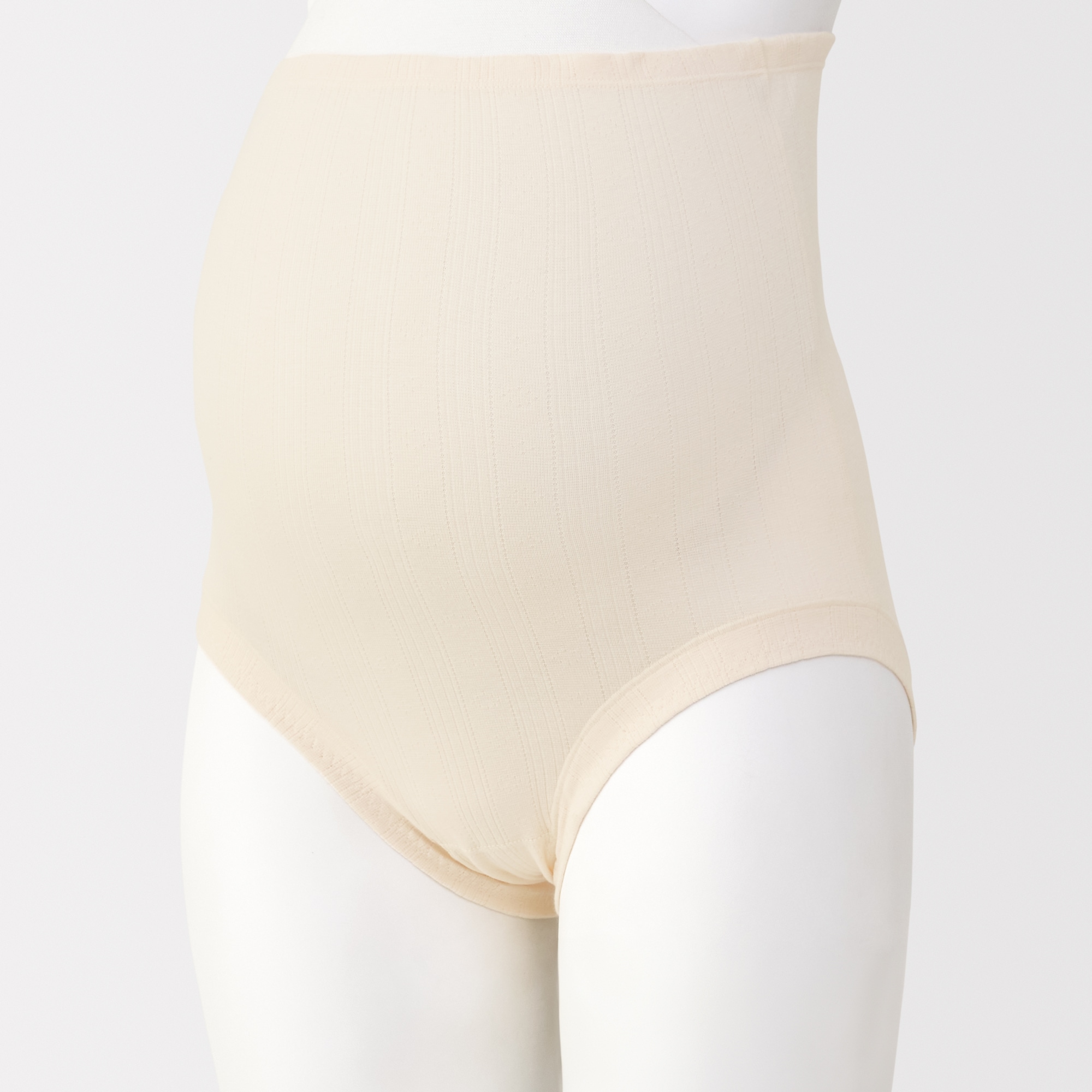 婦人　コットン混パターンメッシュショーツロングタイプ