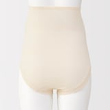 婦人　コットン混パターンメッシュショーツロングタイプ