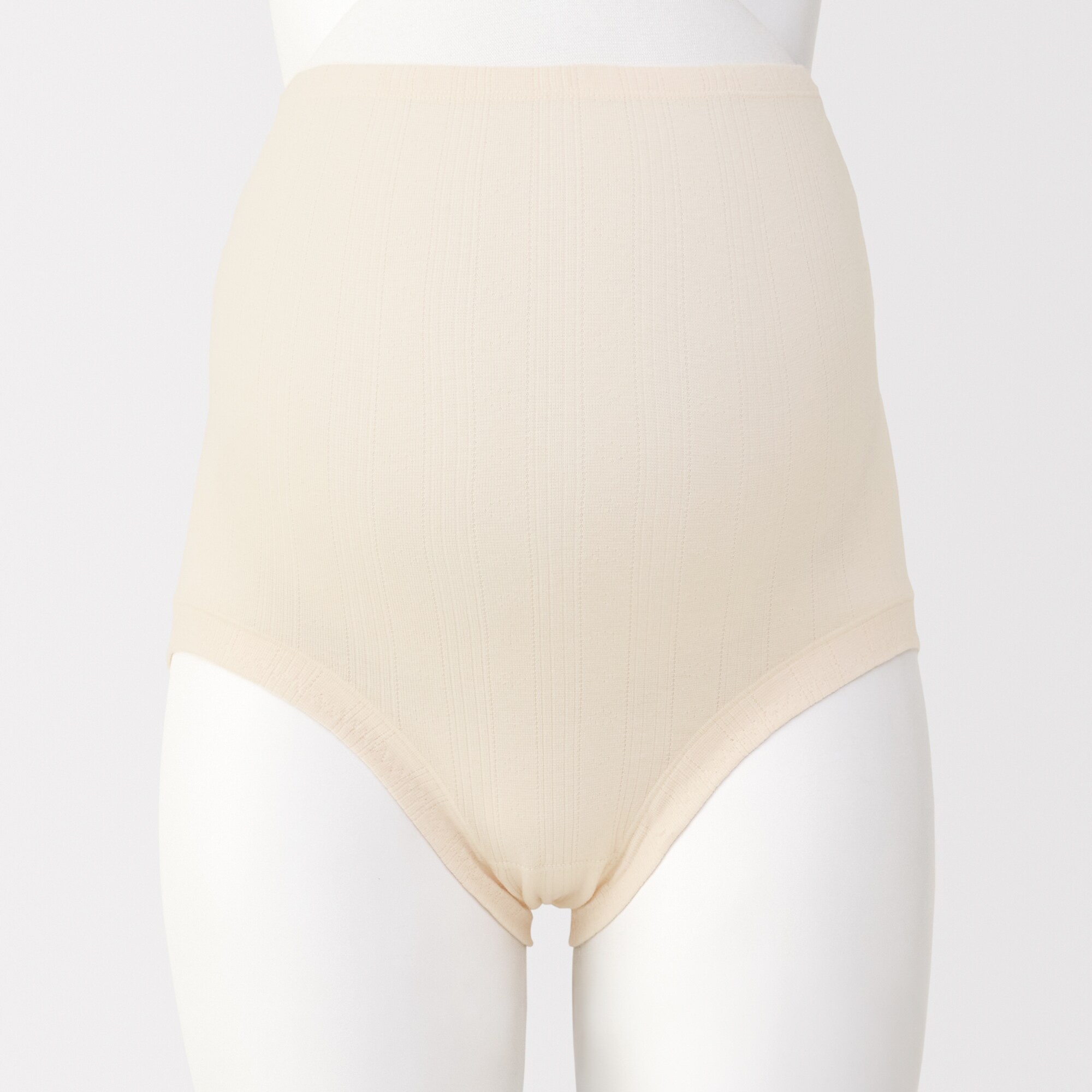 婦人　コットン混パターンメッシュショーツロングタイプ