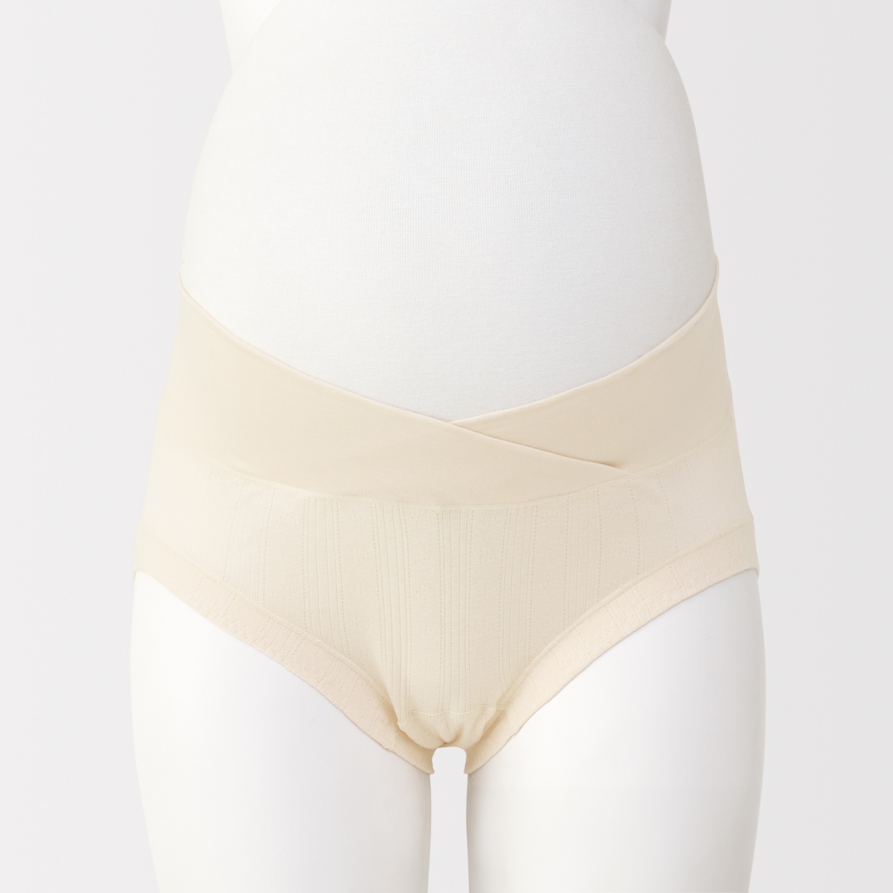 婦人　コットン混パターンメッシュショーツショートタイプ