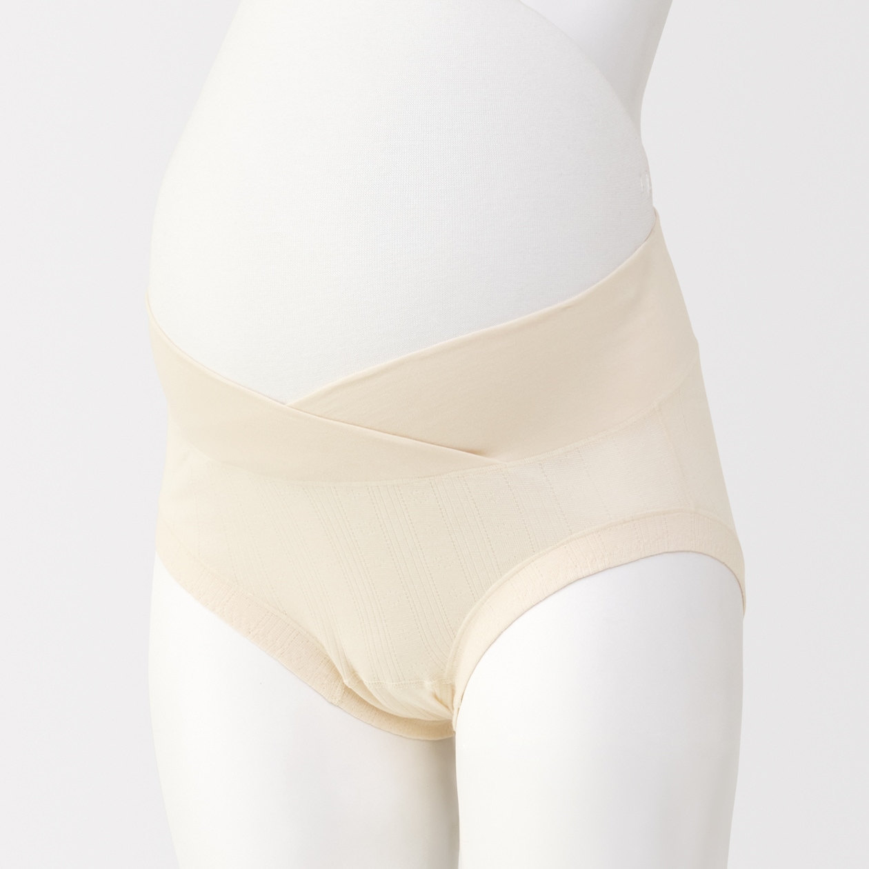 婦人　コットン混パターンメッシュショーツショートタイプ