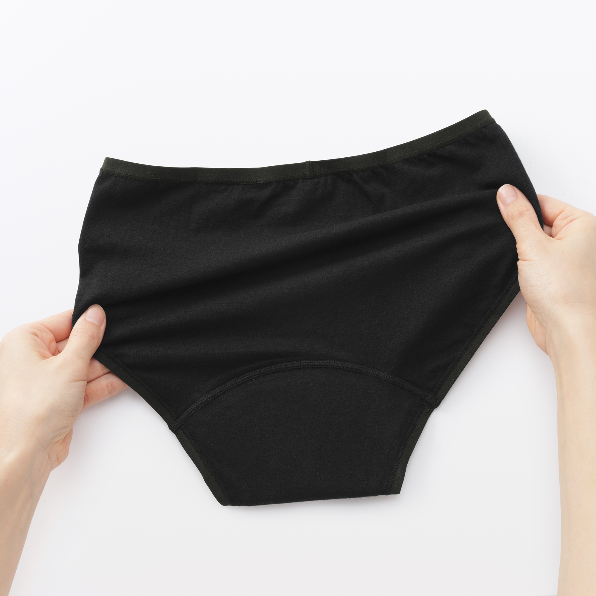 再入荷！サニタリーショーツ（ブラック） ナチュラルスタイル 五倍子染めサニタリーショーツ ナチュラルブラック