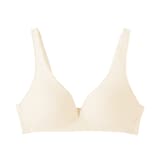 婦人　ノンワイヤー　綿混メッシュ　プランジブラジャー