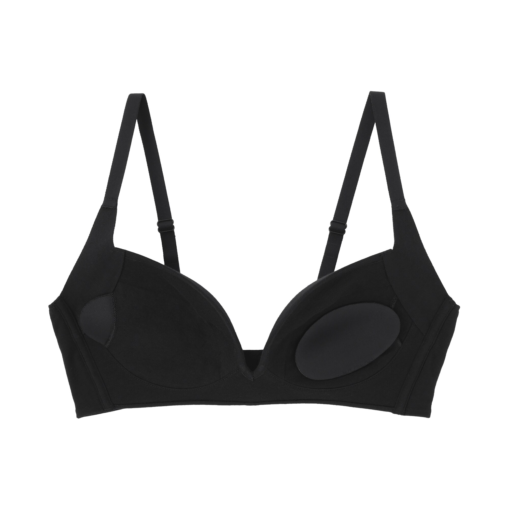 婦人　ノンワイヤー胸の形を整えるブラジャー　プラスサイズ