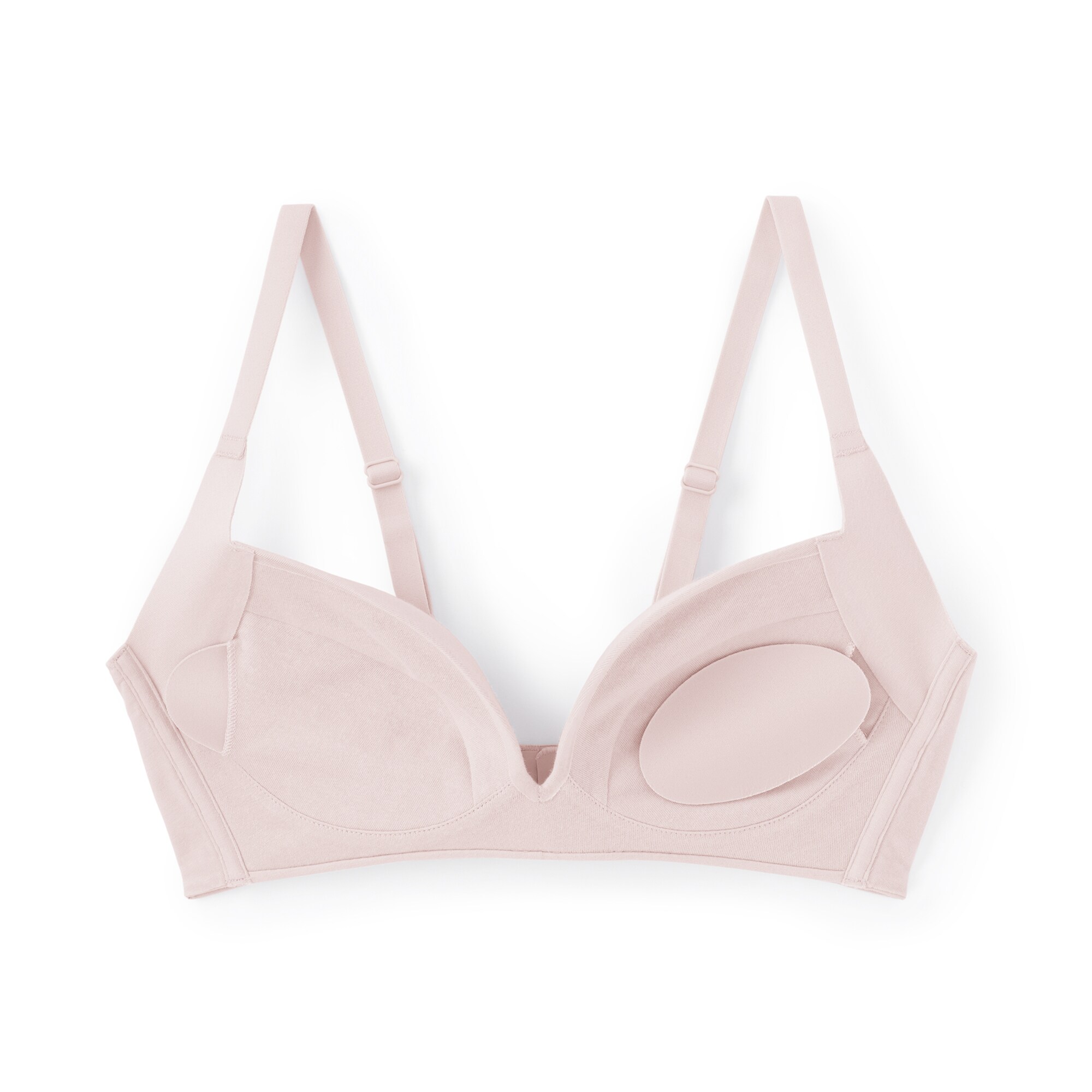 婦人　ノンワイヤー胸の形を整えるブラジャー　プラスサイズ