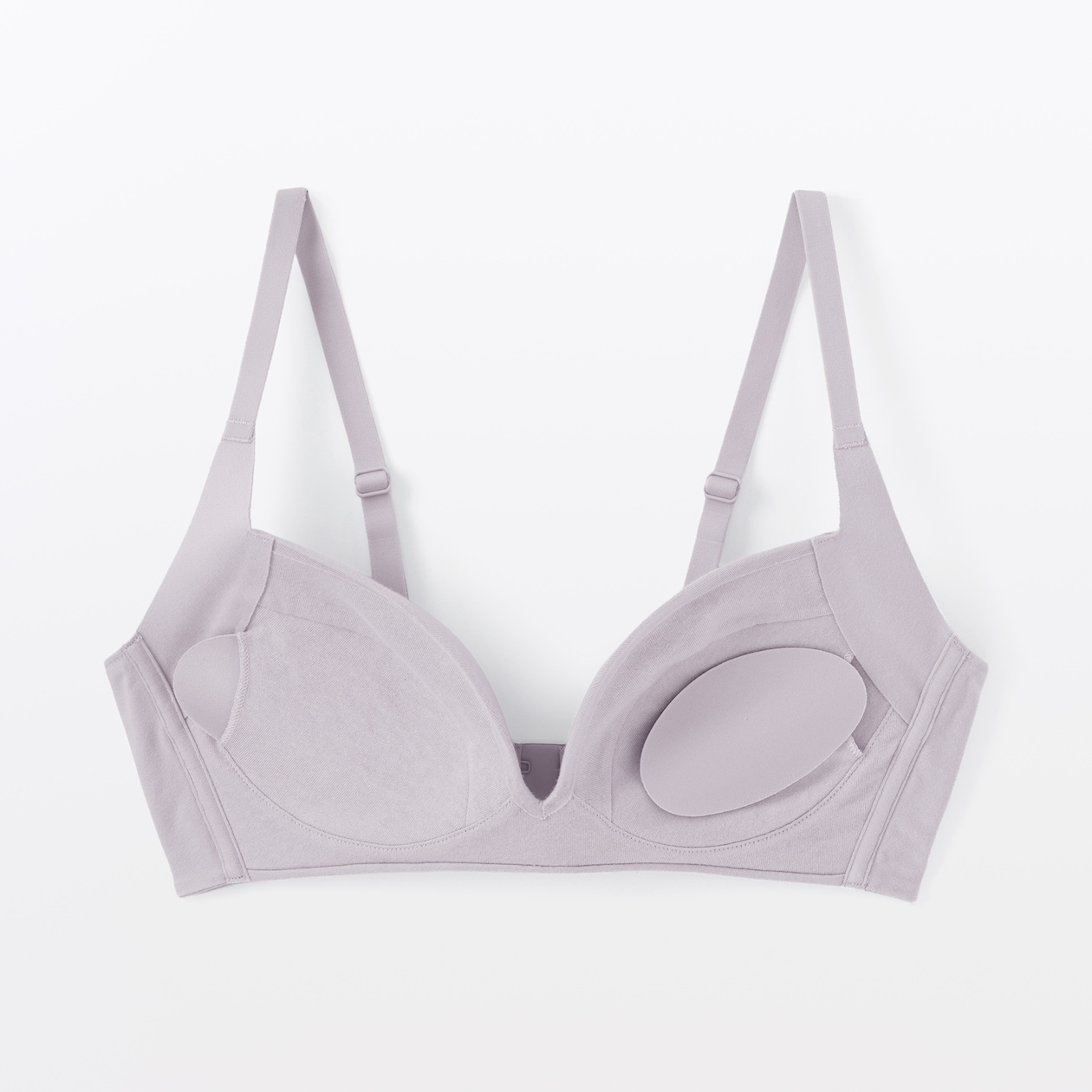 婦人　ノンワイヤー胸の形を整えるブラジャー　プラスサイズ