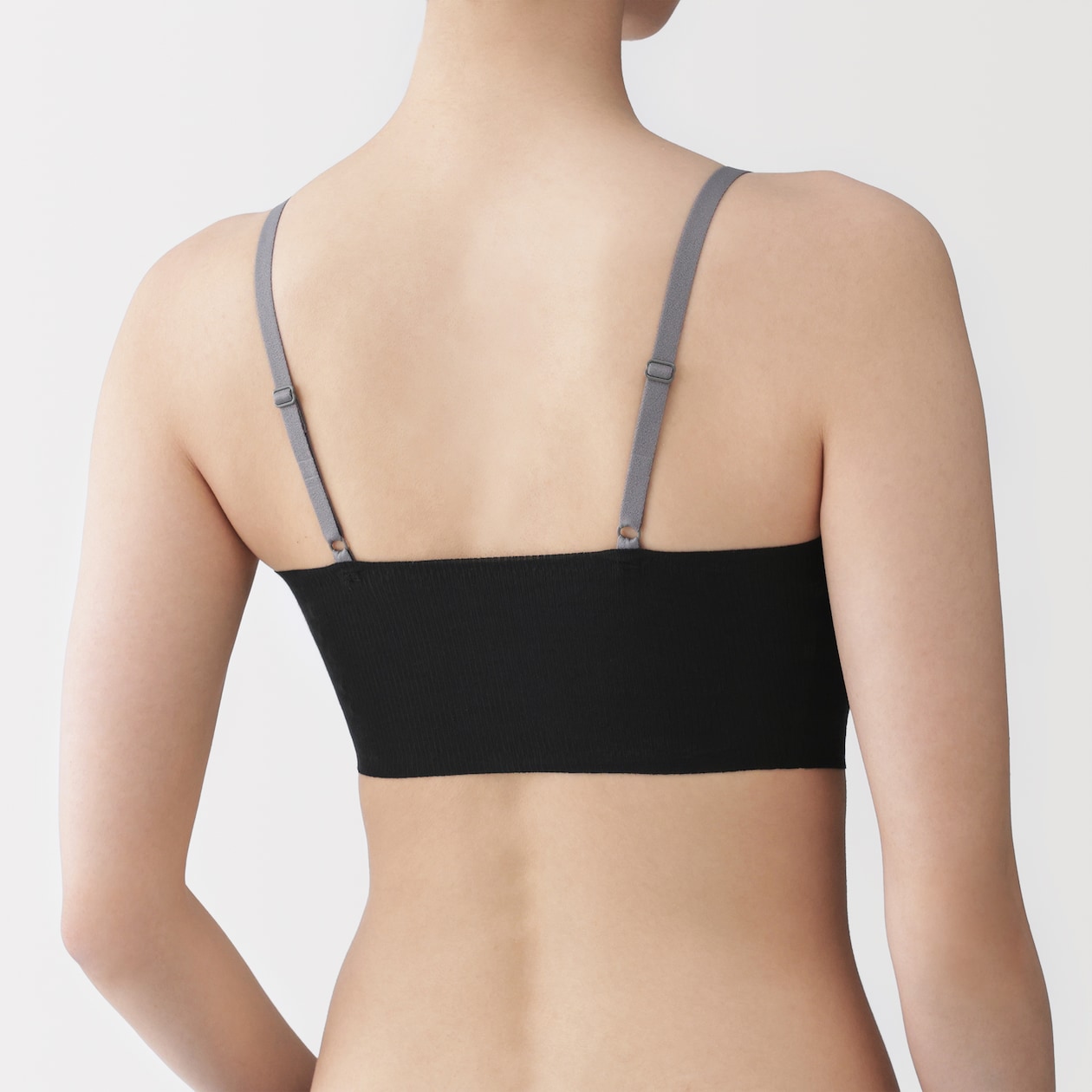 婦人　肌あたりがやさしいリブブラジャー