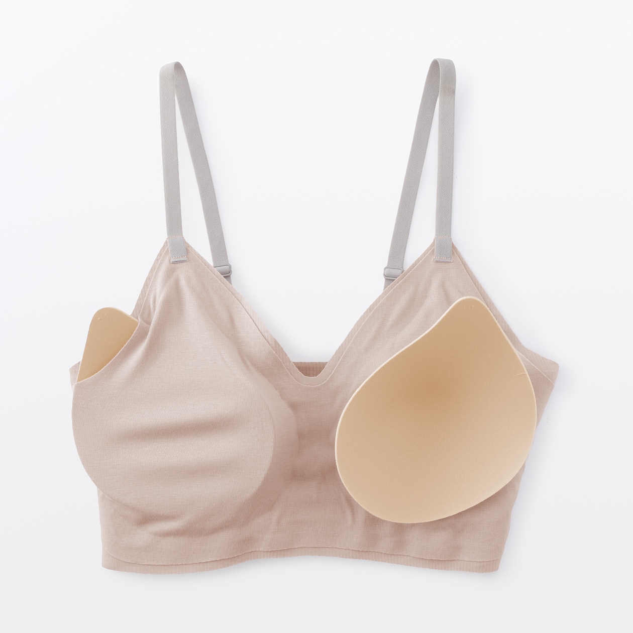 婦人　肌あたりがやさしいリブブラジャー