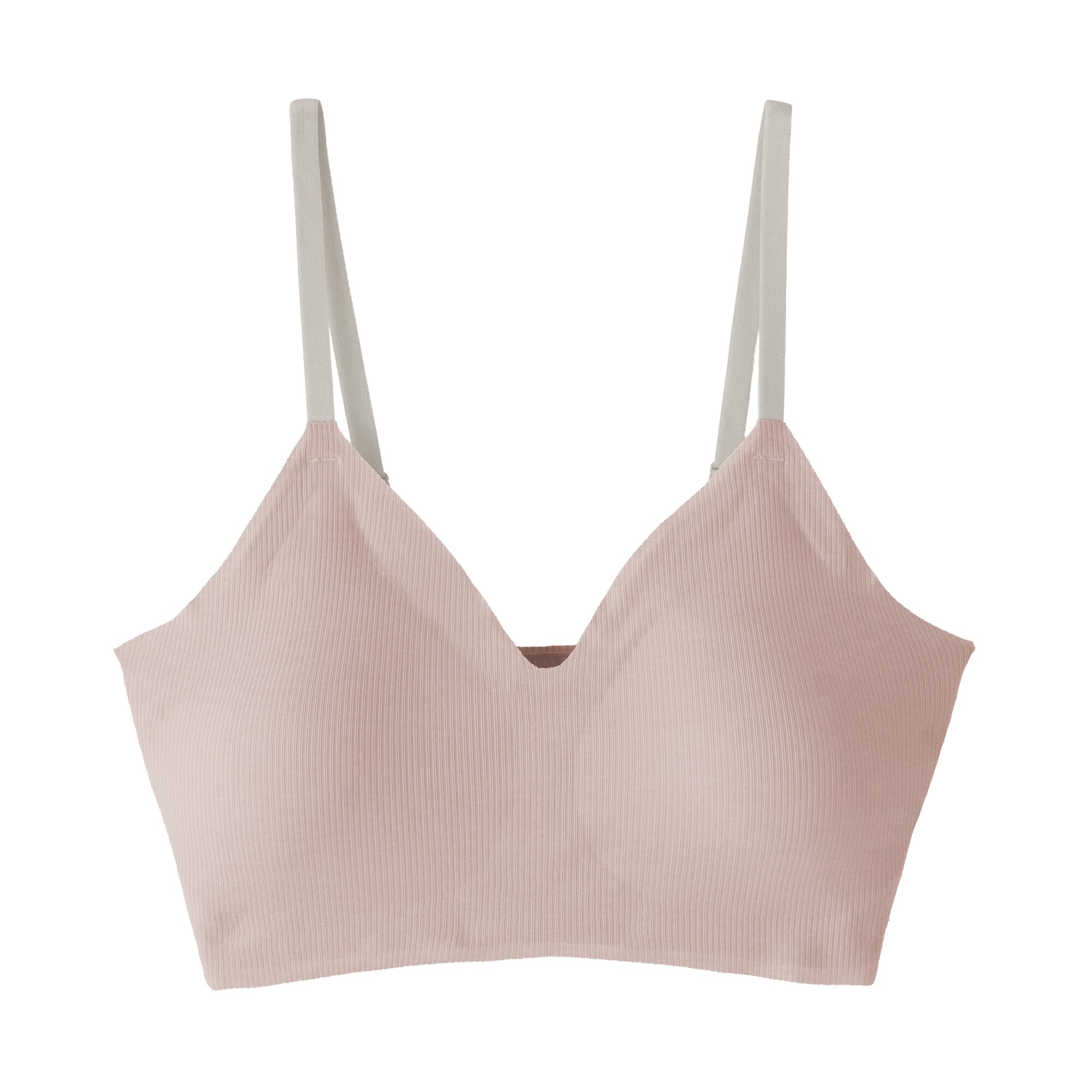 婦人　肌あたりがやさしいリブブラジャー