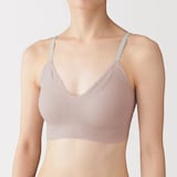 婦人　肌あたりがやさしいリブブラジャー