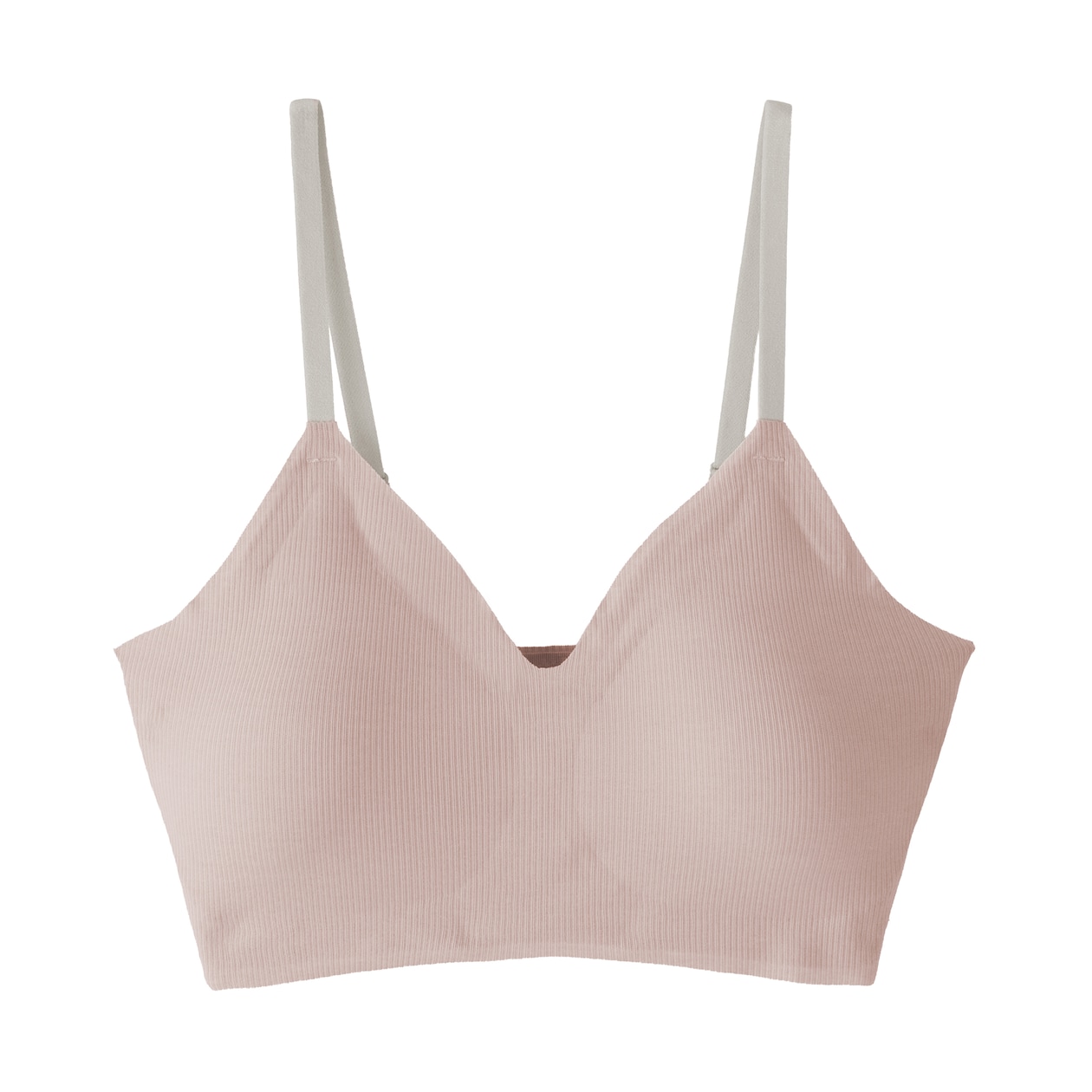 婦人　肌あたりがやさしいリブブラジャー