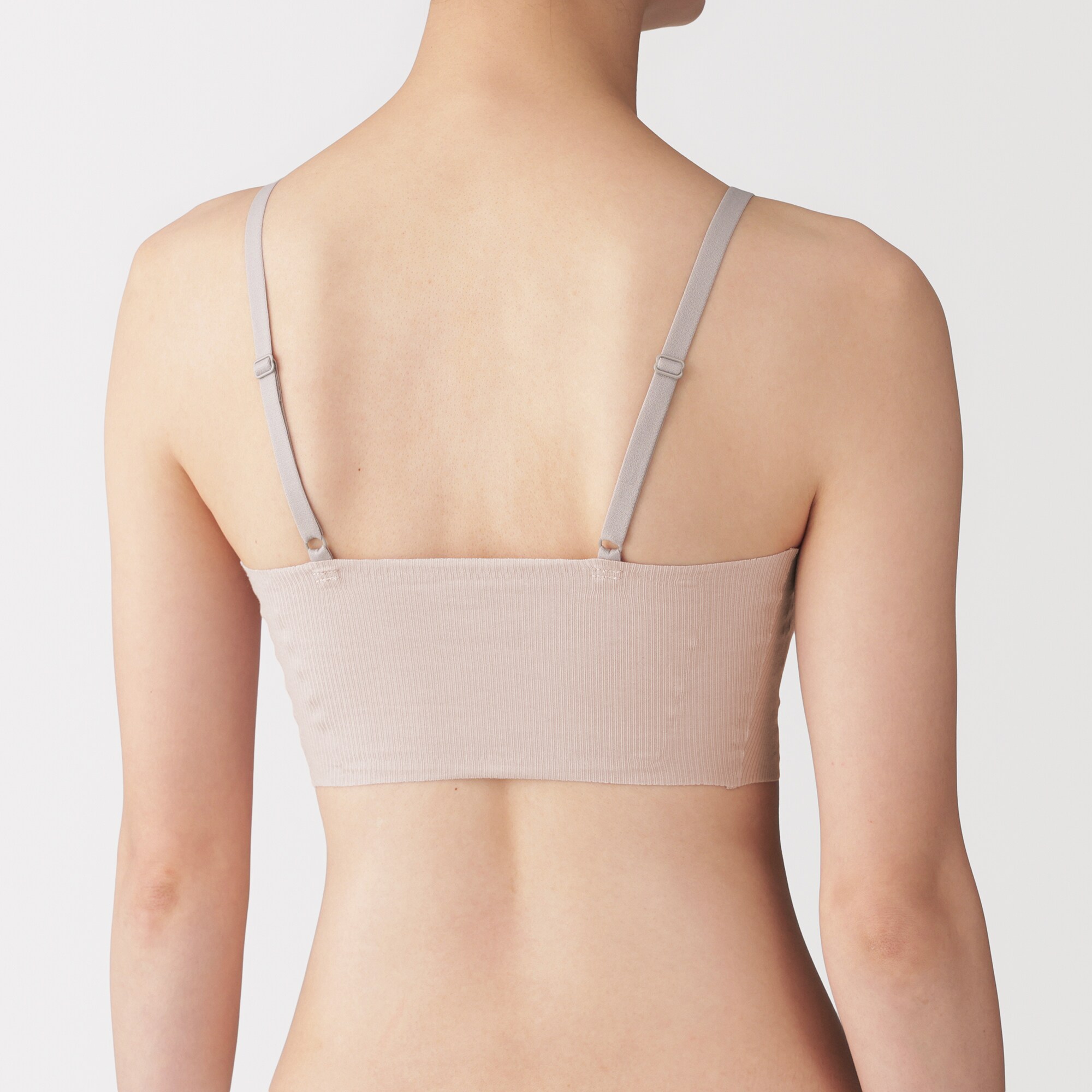 婦人　肌あたりがやさしいリブブラジャー