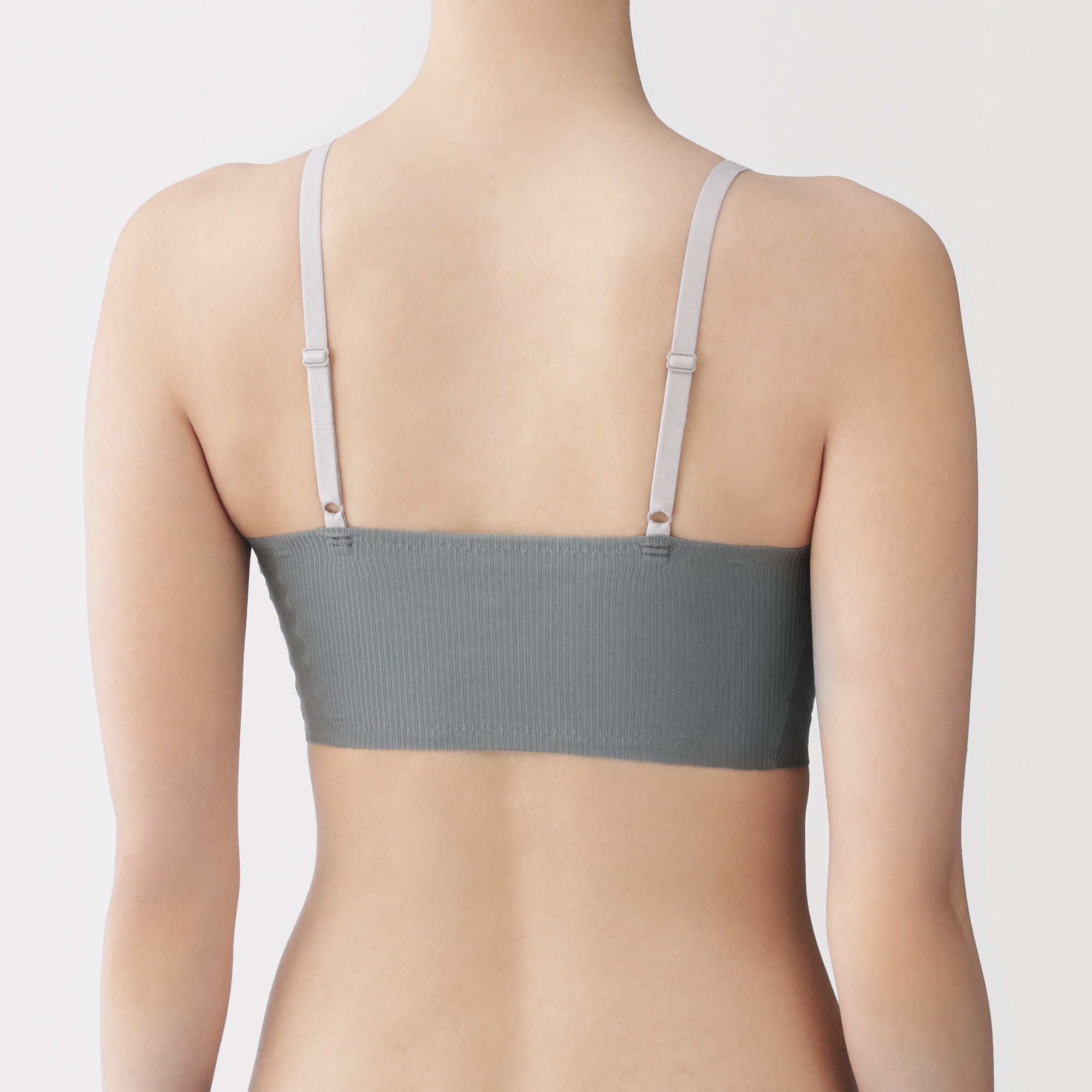 婦人　肌あたりがやさしいリブブラジャー