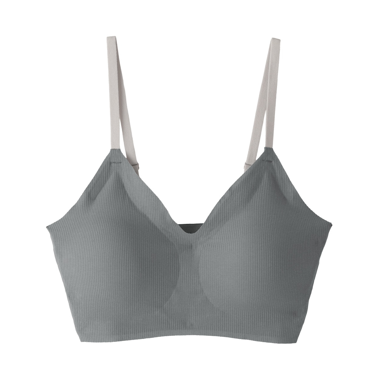 婦人　肌あたりがやさしいリブブラジャー