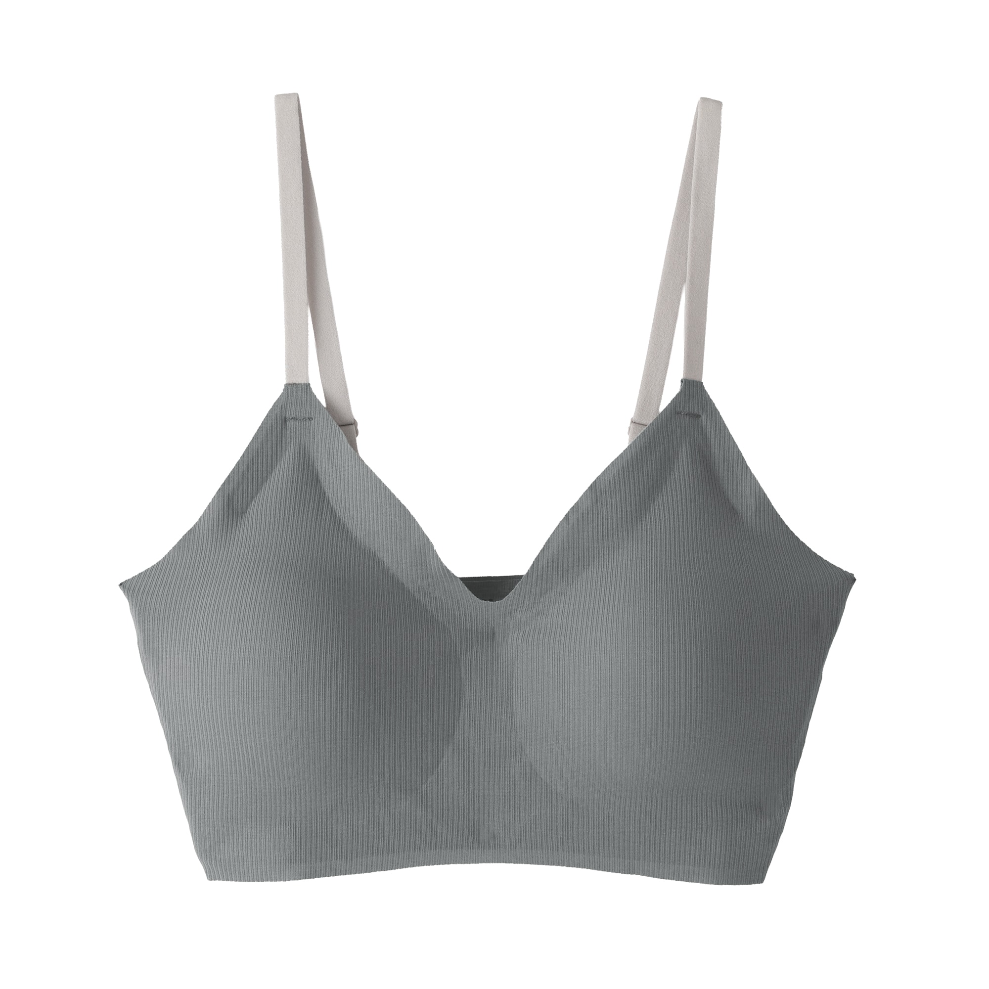 婦人　肌あたりがやさしいリブブラジャー