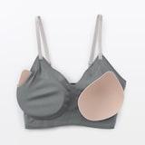 婦人　肌あたりがやさしいリブブラジャー