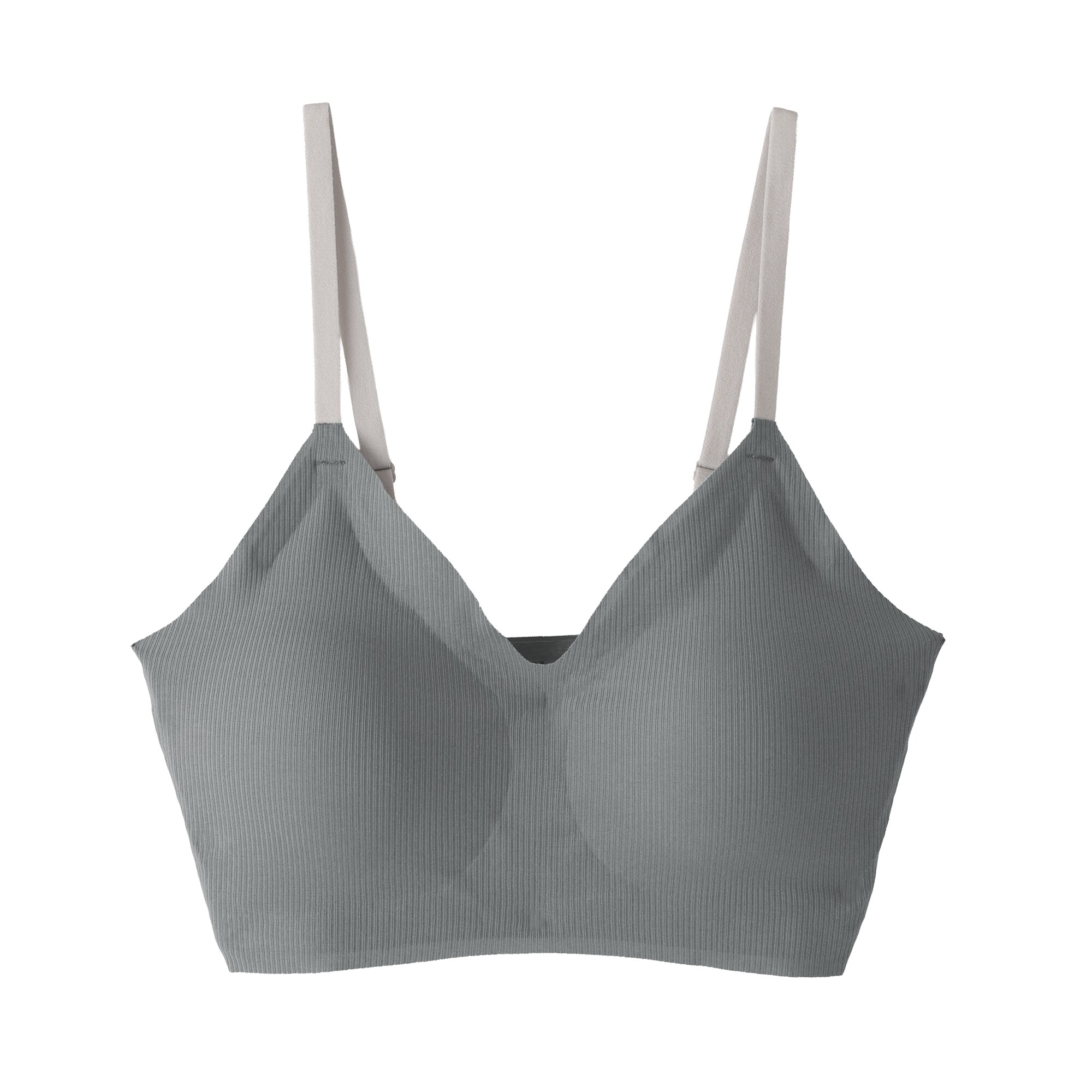 婦人　肌あたりがやさしいリブブラジャー