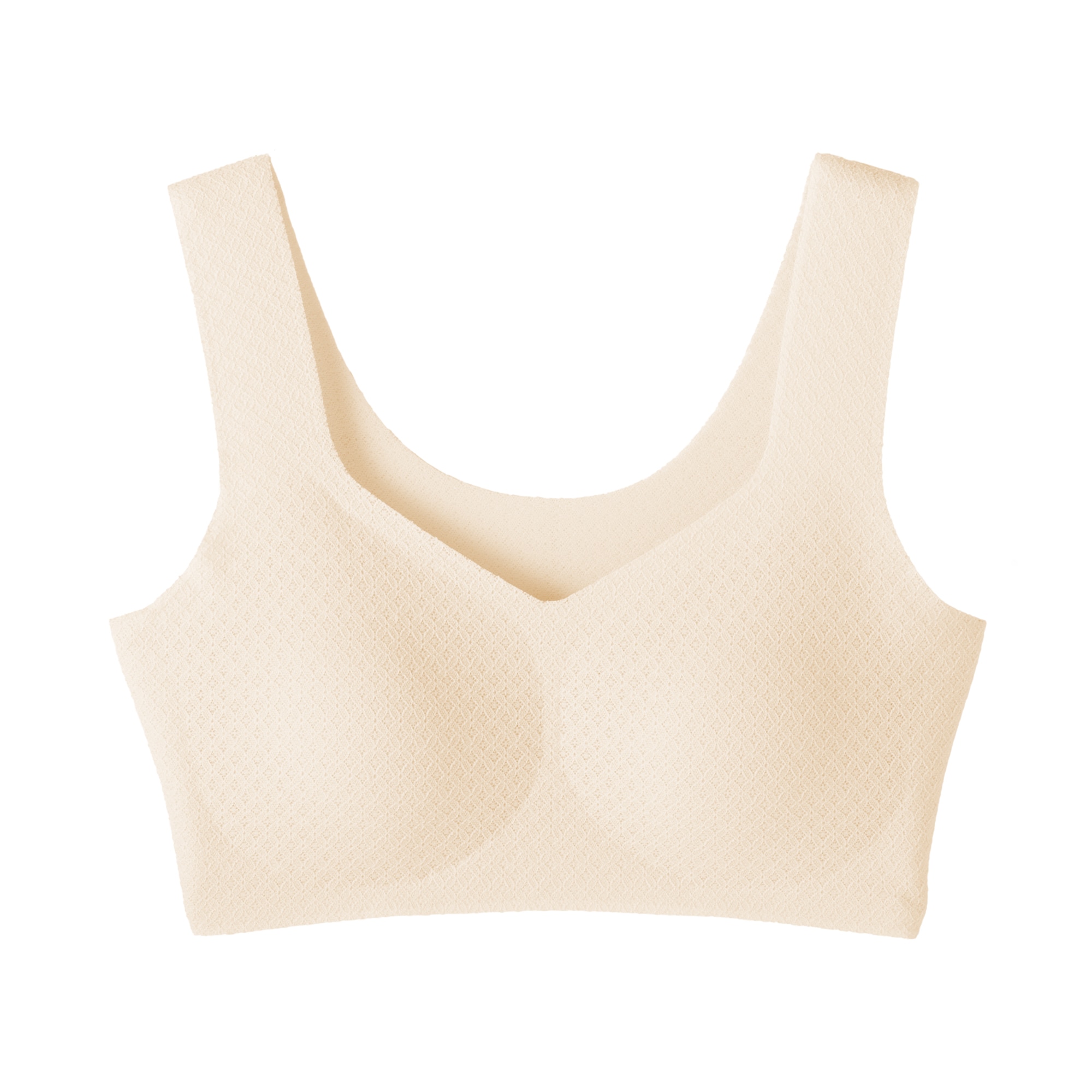 婦人　ひびきにくいレース　ハーフトップブラジャー