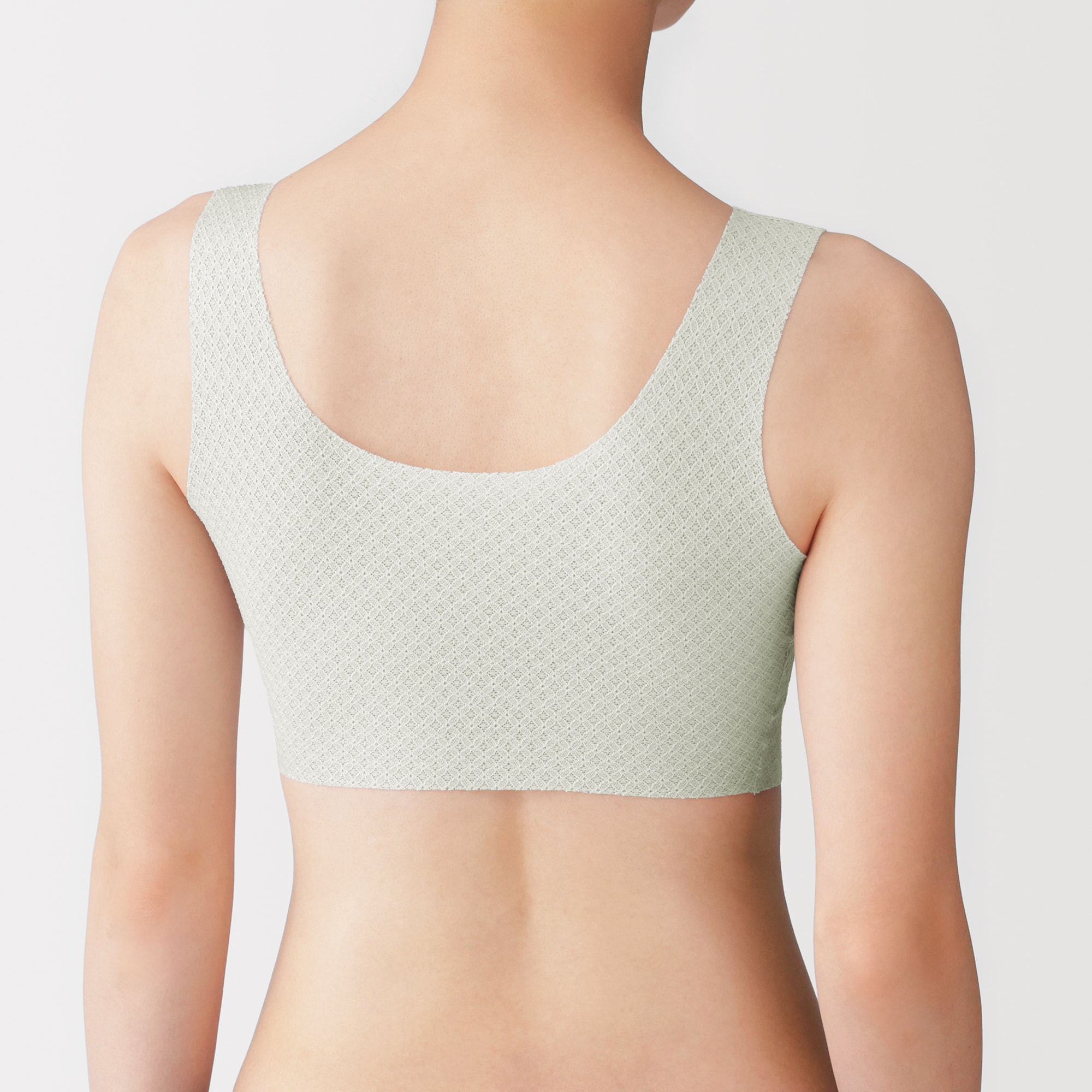 婦人　ひびきにくいレース　ハーフトップブラジャー