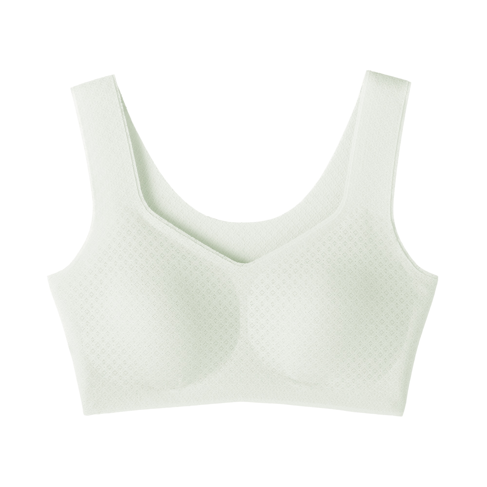 婦人　ひびきにくいレース　ハーフトップブラジャー