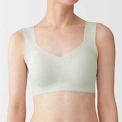 婦人　ひびきにくいレース　ハーフトップブラジャー