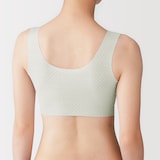 婦人　ひびきにくいレース　ハーフトップブラジャー