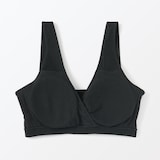 婦人　コットン混パターンメッシュ授乳に便利なブラジャー