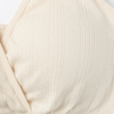 婦人　コットン混パターンメッシュ授乳に便利なブラジャー