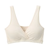 婦人　コットン混パターンメッシュ授乳に便利なブラジャー